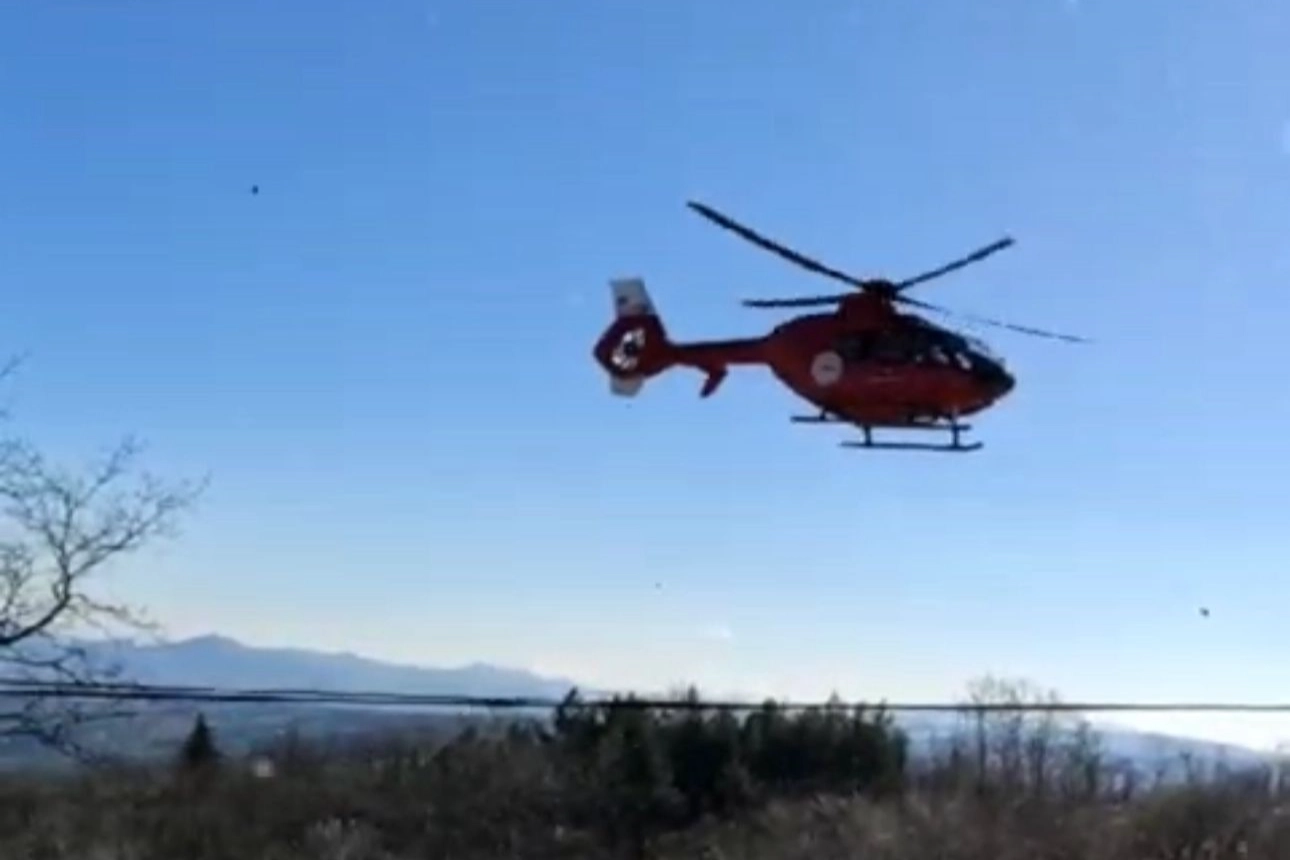 Samsun'da imdadına ambulans helikopter yetişti haberinin görseli