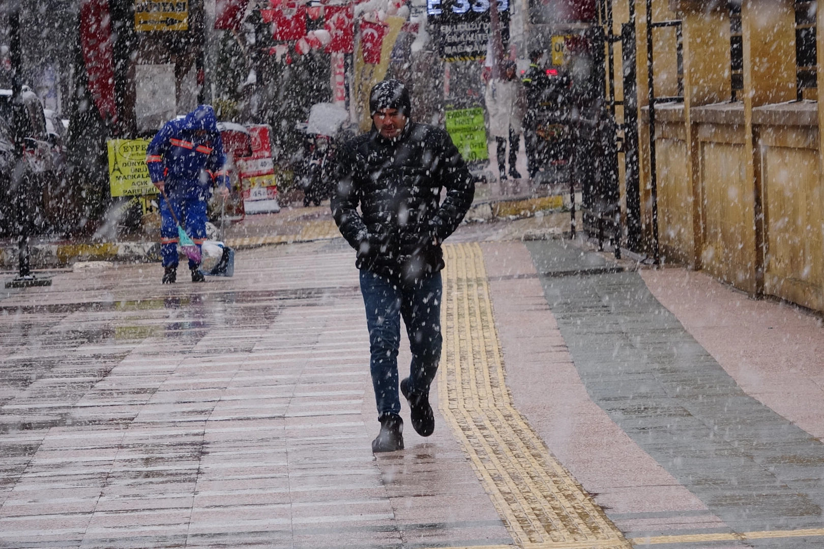 Yozgat’ta kar yağışı etkili oldu