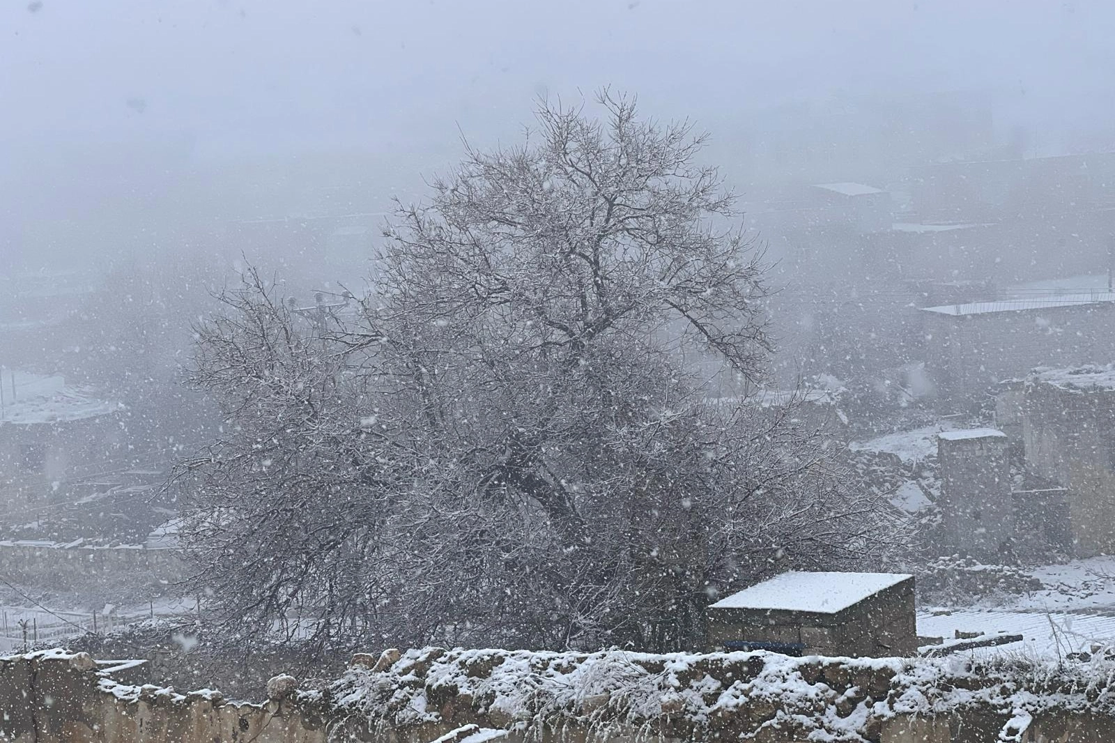 Mardin mevsimin ilk karıyla beyaza büründü