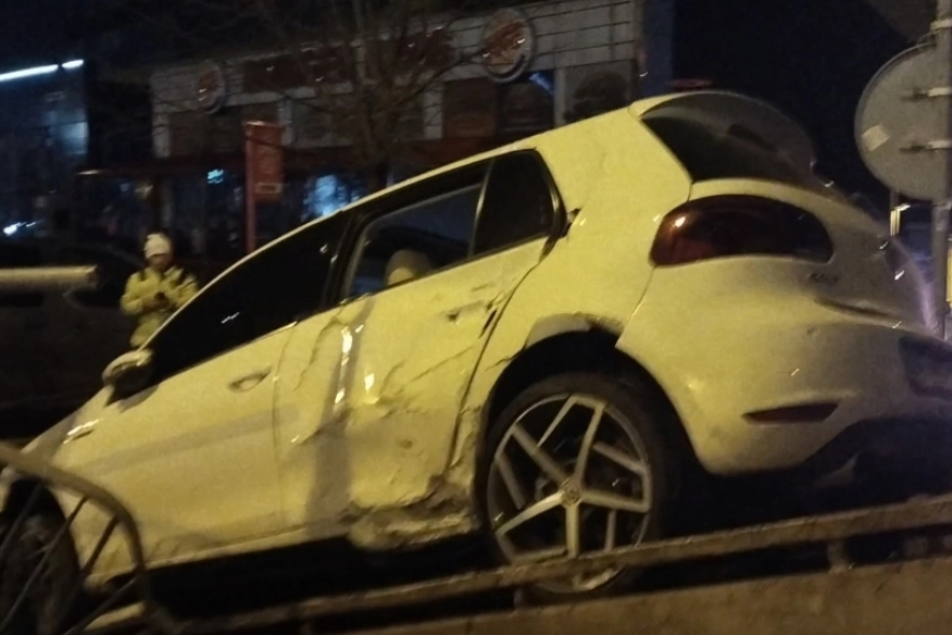 İstanbul'da polisten kaçan sürücüyü kaza yakaladı