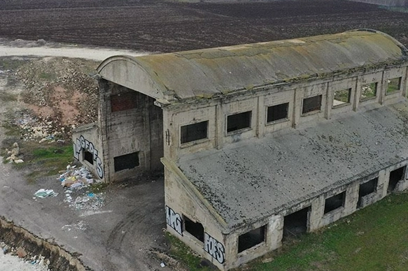 Edirne'de tarihi Balon Hangarı yenileniyor