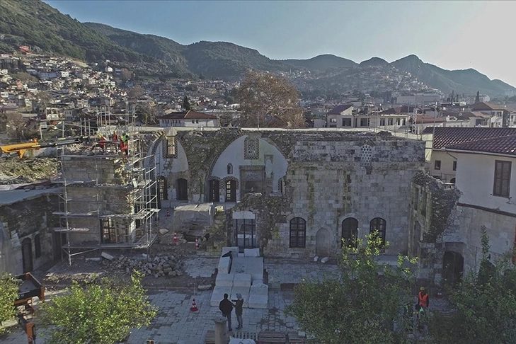 Hatay'da depremler sonrası vakıf eser restorasyon çalışmaları devam ediyor