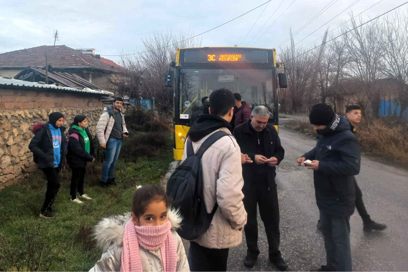 Malatya’da belediye otobüsü arızalandı