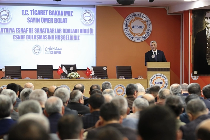 Bakan Bolat: Antalyalı esnaf ve sanatkarlarımıza ilave finansman desteği sağlıyoruz haberinin görseli