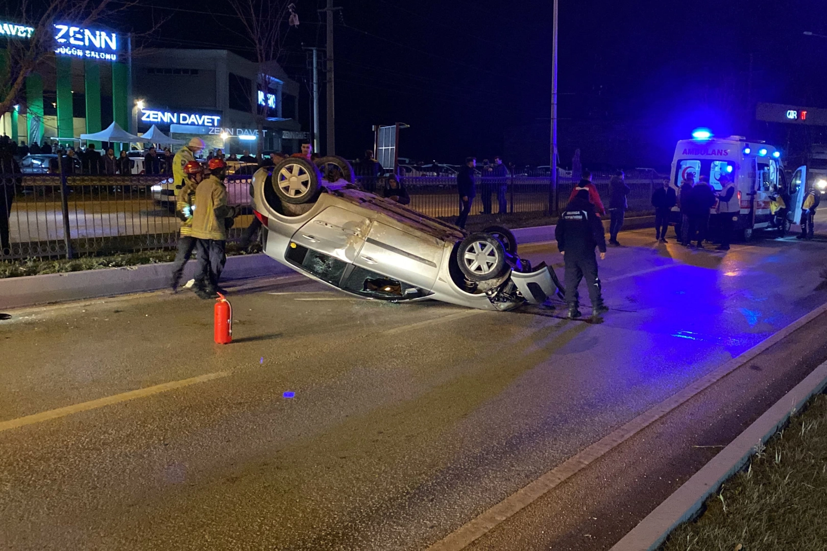 Bursa’da feci kaza: Otomobil takla attı haberinin görseli