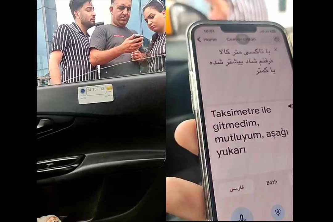 Turistlerle taksici arasında pazarlık: Telefonu alıp kaydı silmeye çalıştı