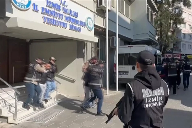 Kafes-41 operasyonunun İzmir ayağı: 6 şüpheli tutuklandı haberinin görseli