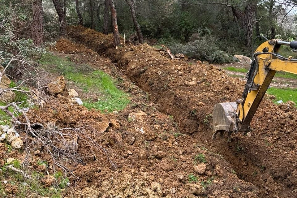 Menderes'te topraklar için yeni besleme hattı