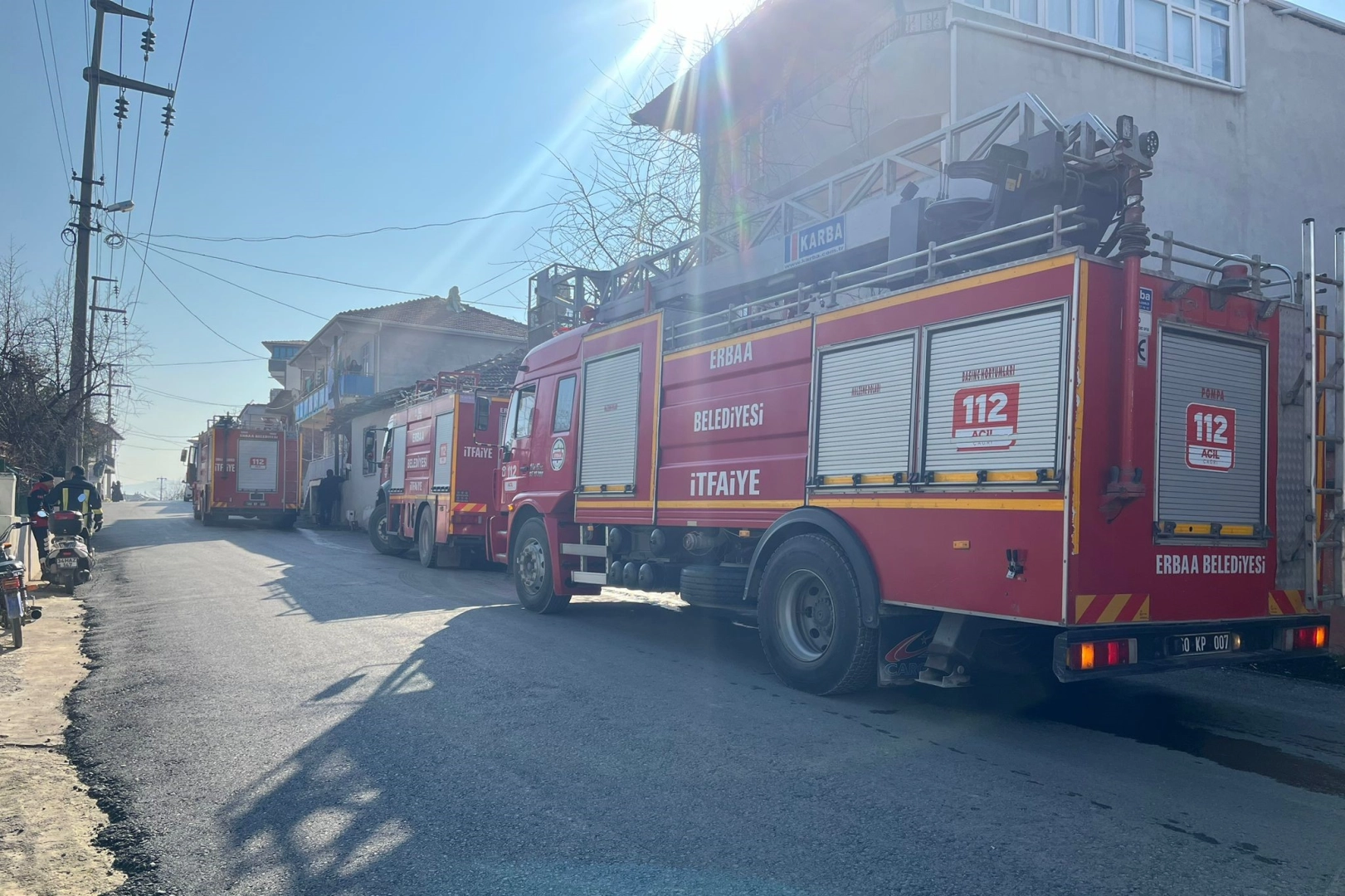 Tokat'ta yangın: Tek katlı ev alevlere teslim oldu