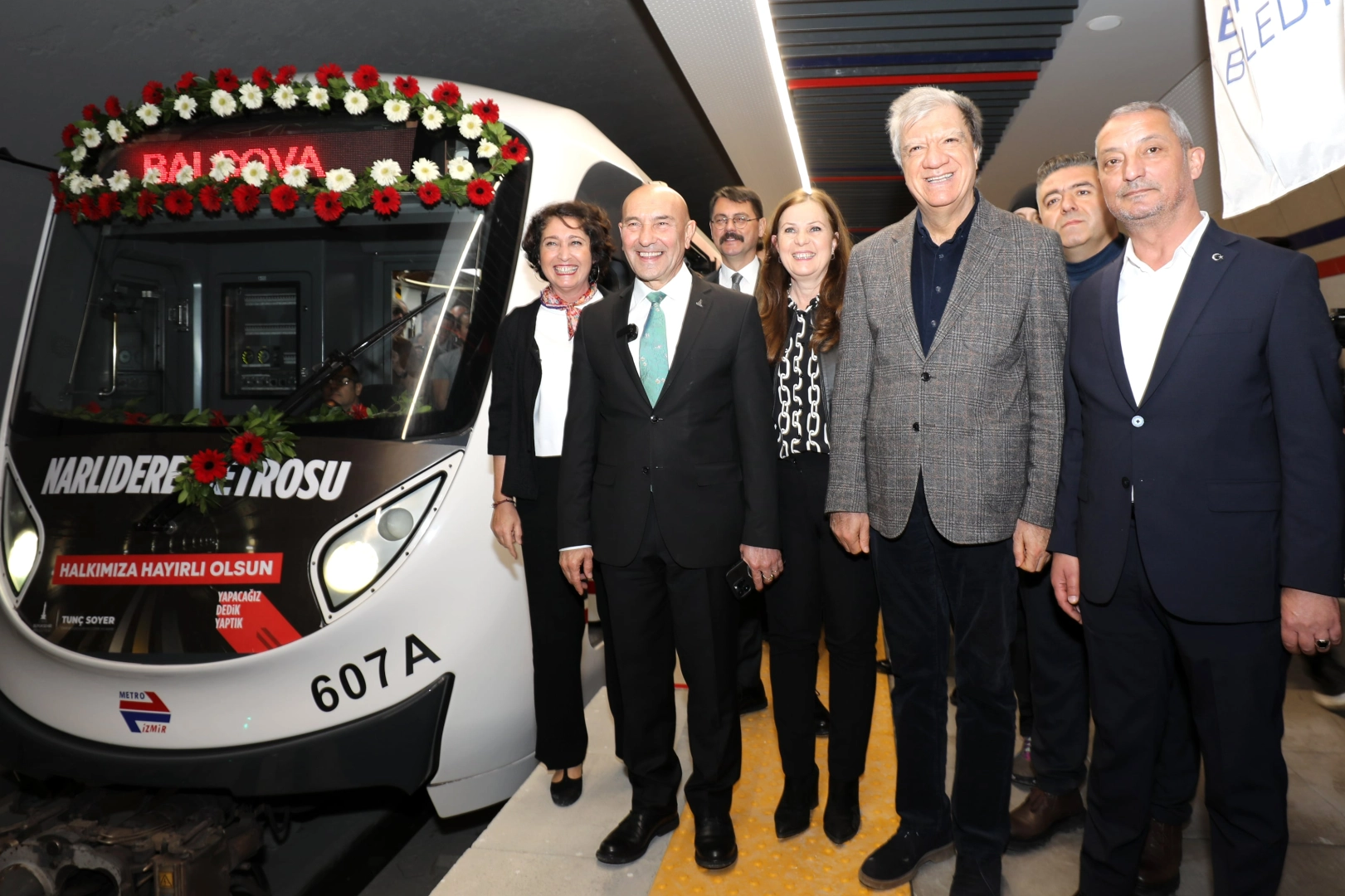 Narlıdere'den metro teşekkürü