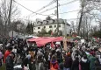 Gazze'deki saldırılar İsrail'in Washington Büyükelçiliği önünde protesto edildi
