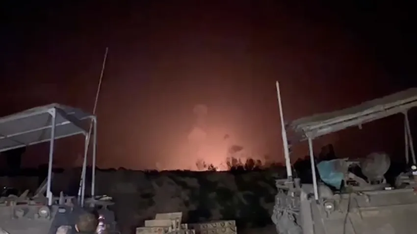 İsrail Han Yunus'a hava saldırılarına devam etti haberinin görseli