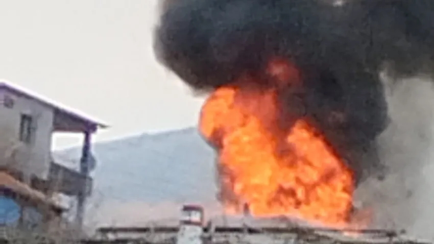 Kayseri’de müstakil evde doğalgaz patladı haberinin görseli