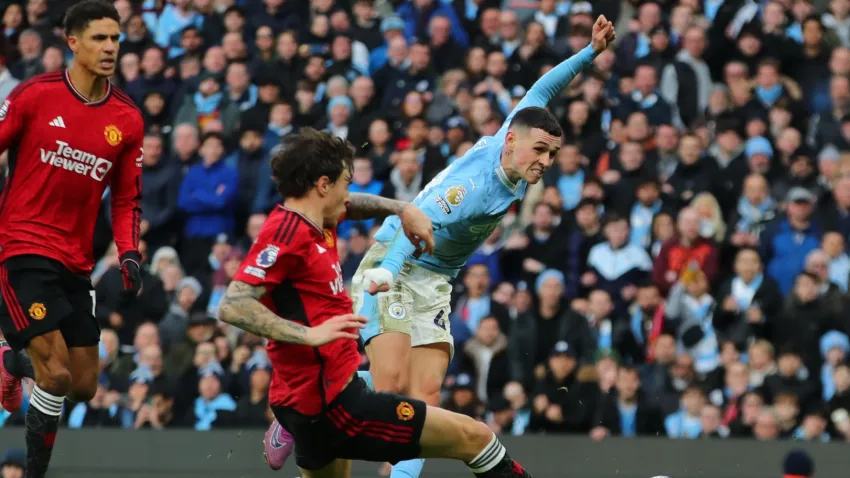 Manchester derbisinde kazan takım belli oldu haberinin görseli