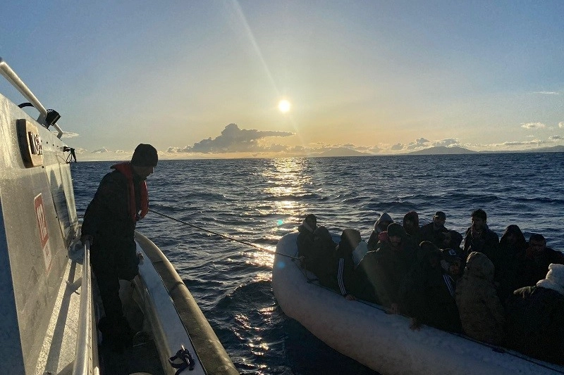 Bodrum'da düzensiz göçmen hareketliliği