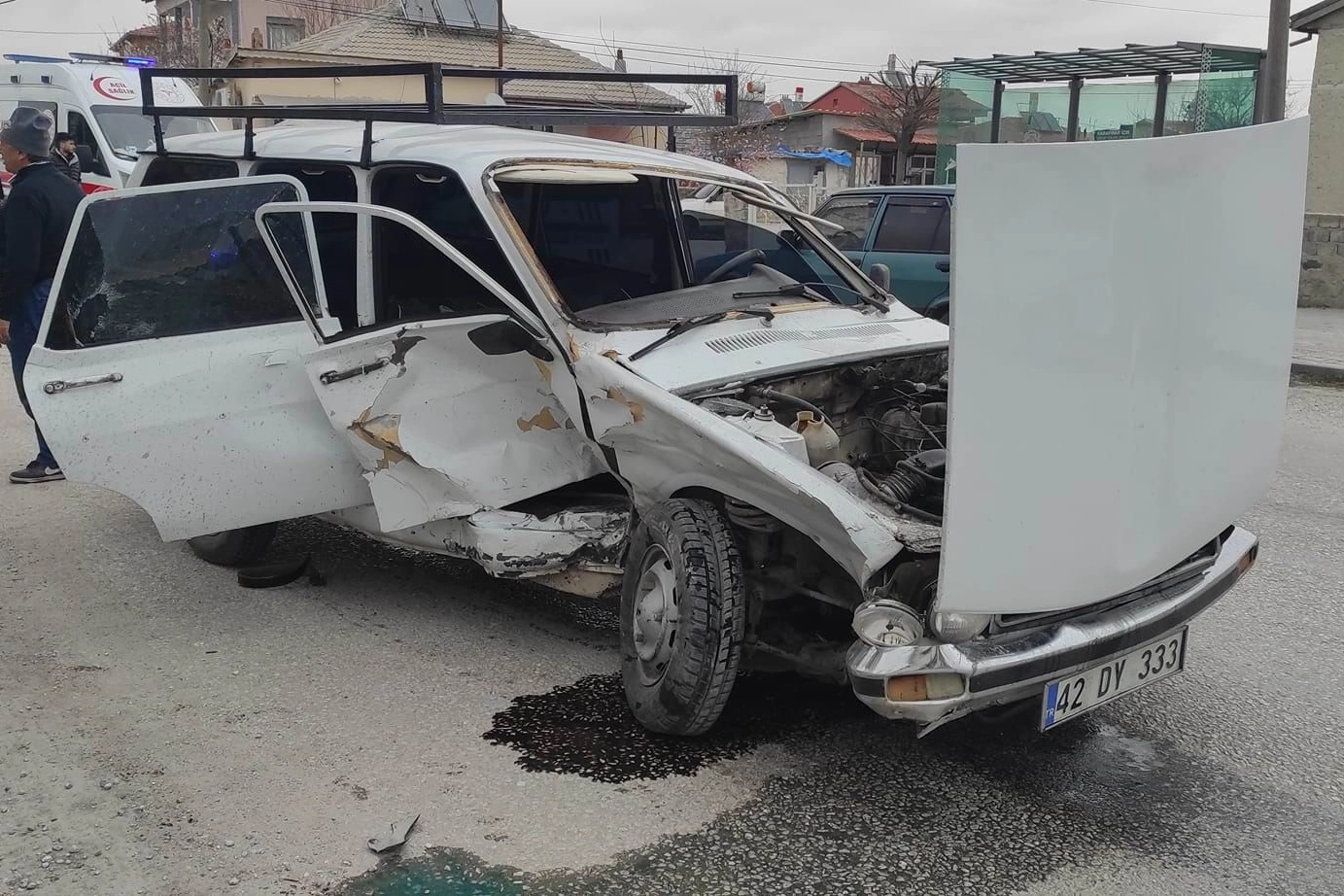 Konya'da zincirleme trafik kazası: Yaralılar var haberinin görseli