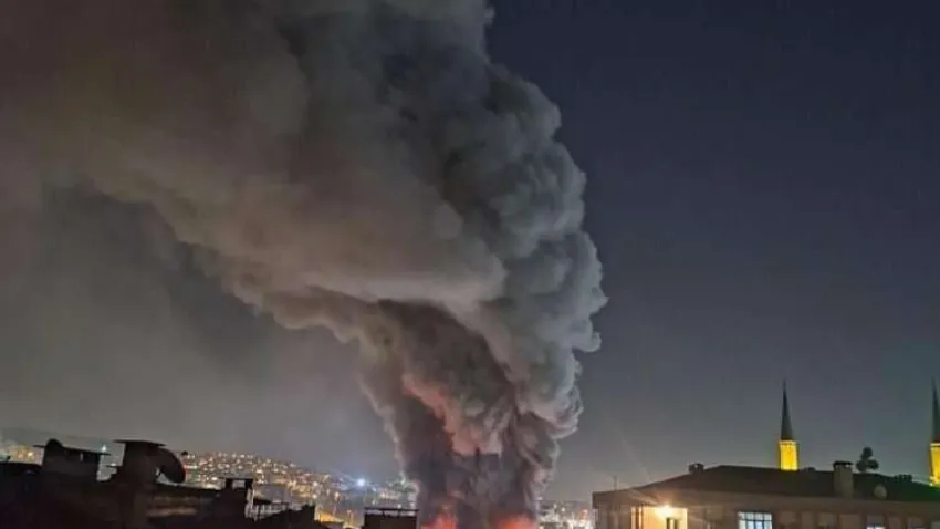 gebze iş yeri yangını
