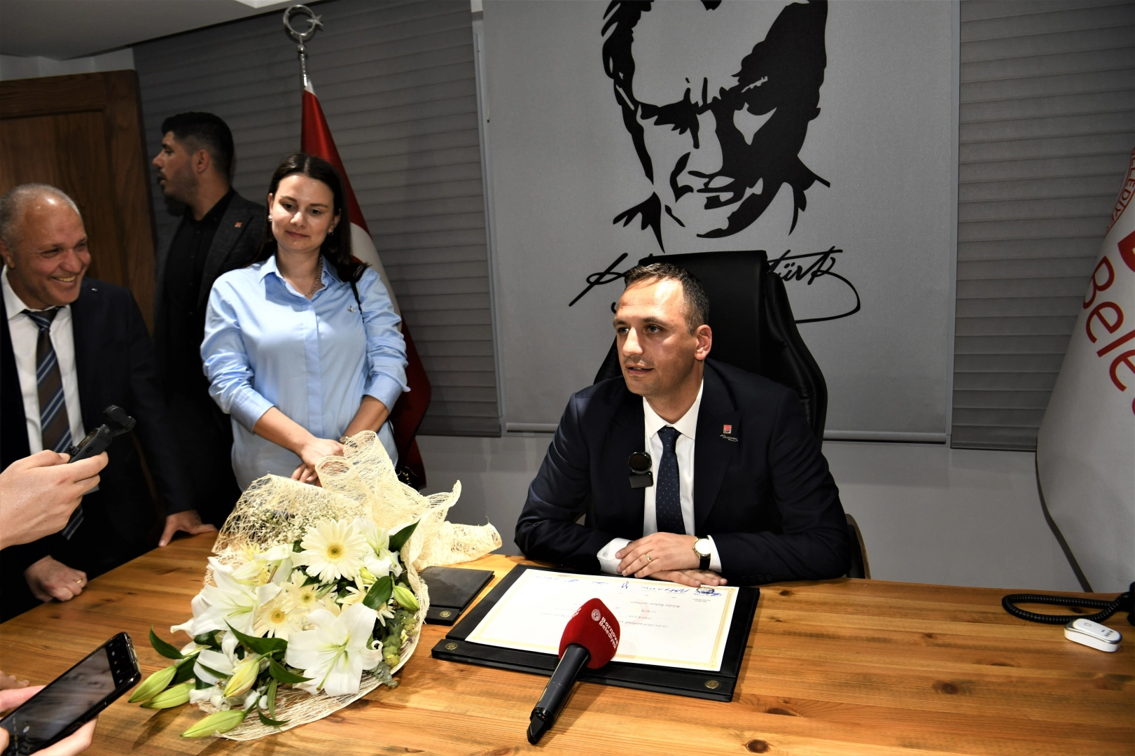 Başkan Eşki göreve resmen başladı haberinin görseli