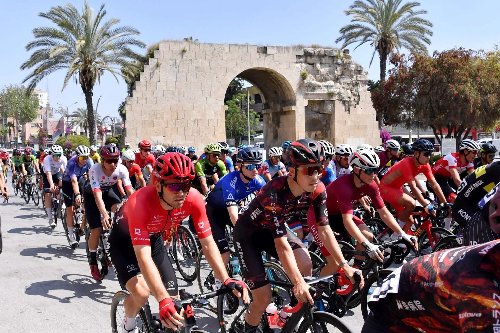 Tour of Mersin Uluslararası Bisiklet Turu'nda üçüncü etap tamamlandı