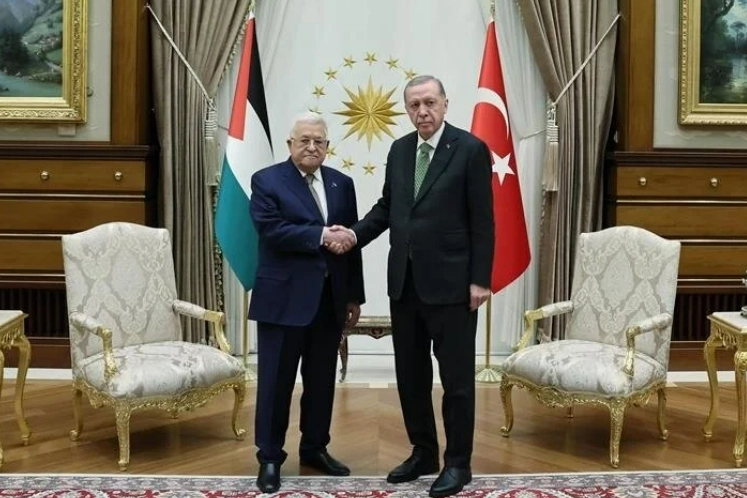 Cumhurbaşkanı Erdoğan, Mahmud Abbas ile görüştü