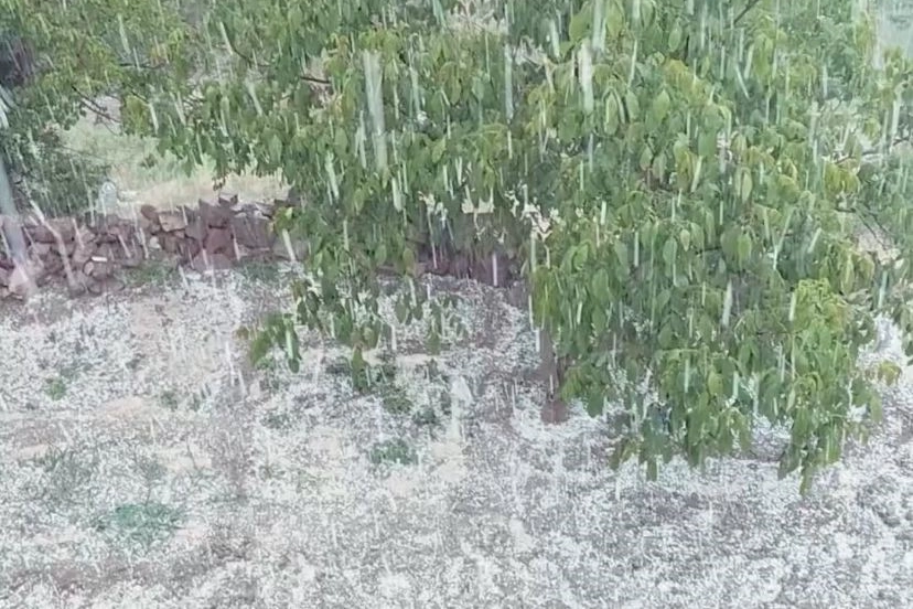 Çankırı’da dolu yağışı etkili oldu