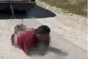 Komşusunu otomobilin arkasına bağlayarak sürüklemişti: Sürücü tutuklandı haberinin görseli