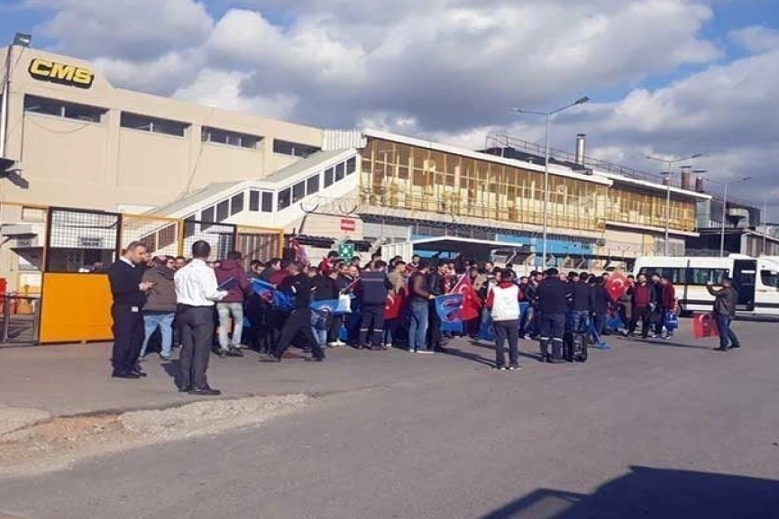 İzmir CMS fabrikasında eylem haberinin görseli