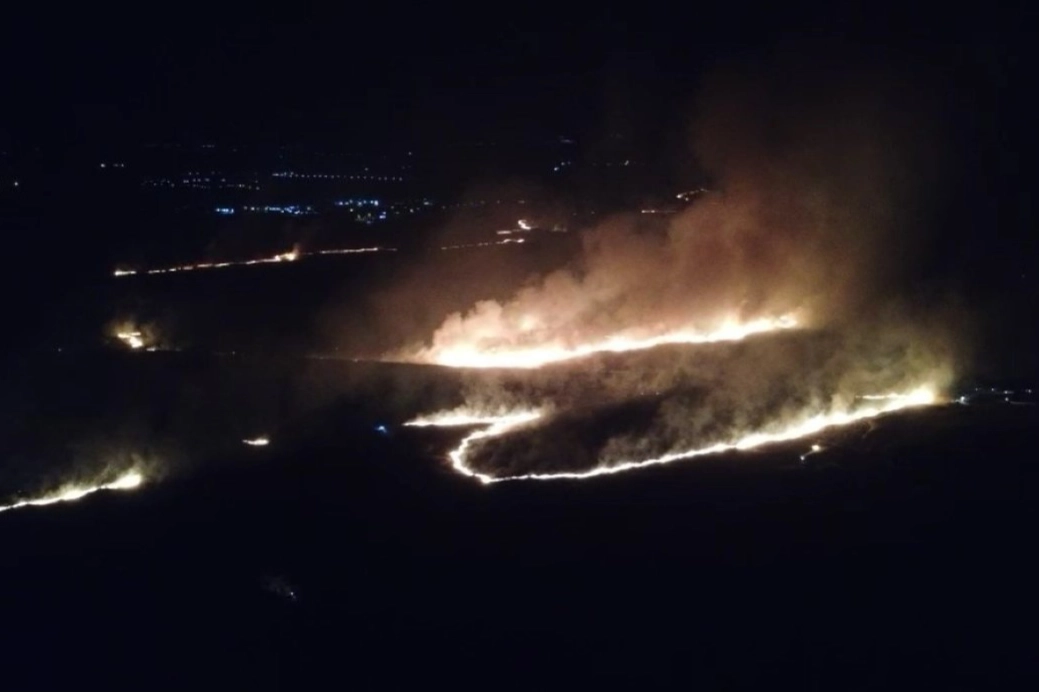 Gaziantep'te mera bölgesinde yangın