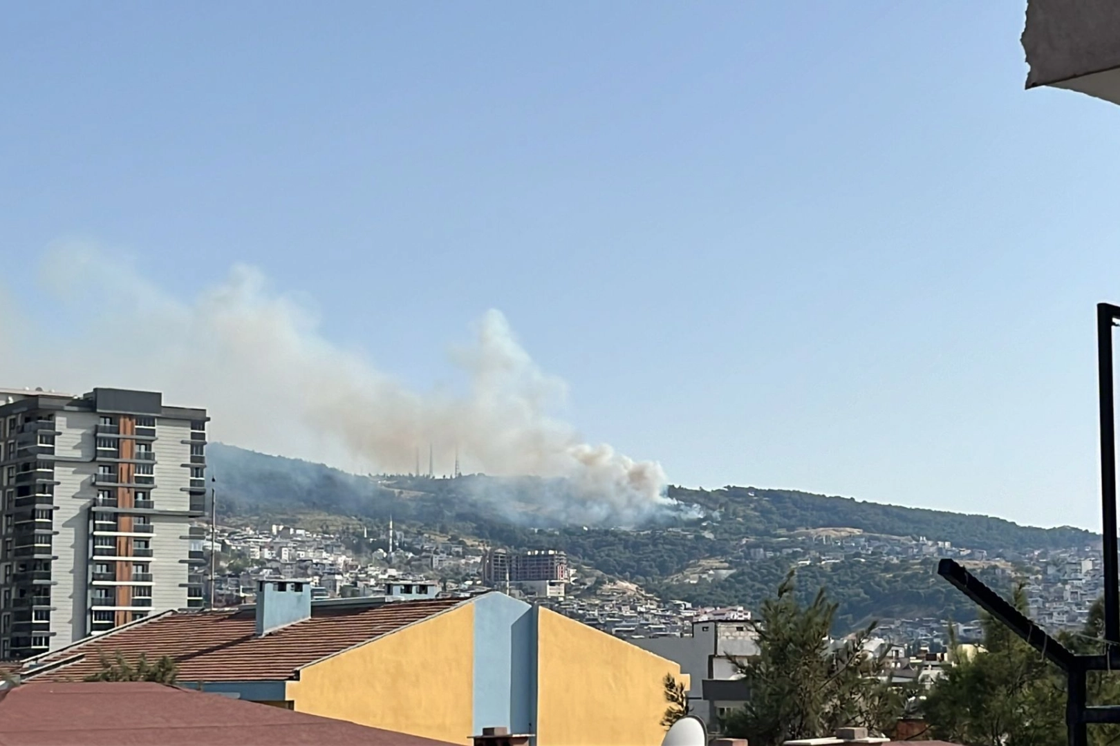 İzmir'de orman yangını: Müdahale sürüyor