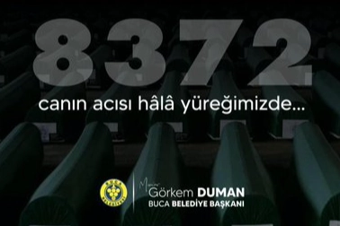 Buca Belediyesi’nden Srebrenitsa anması