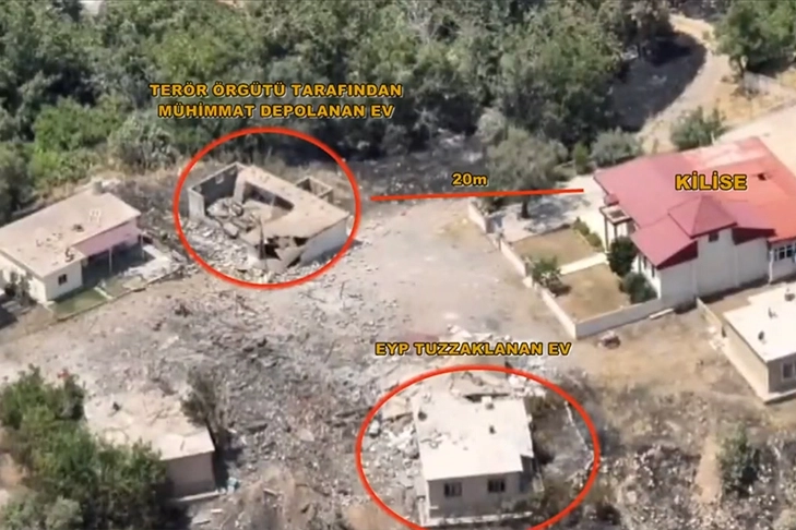 TSK, PKK'nın Irak'taki mühimmat depolarına müdahale ediyor haberinin görseli