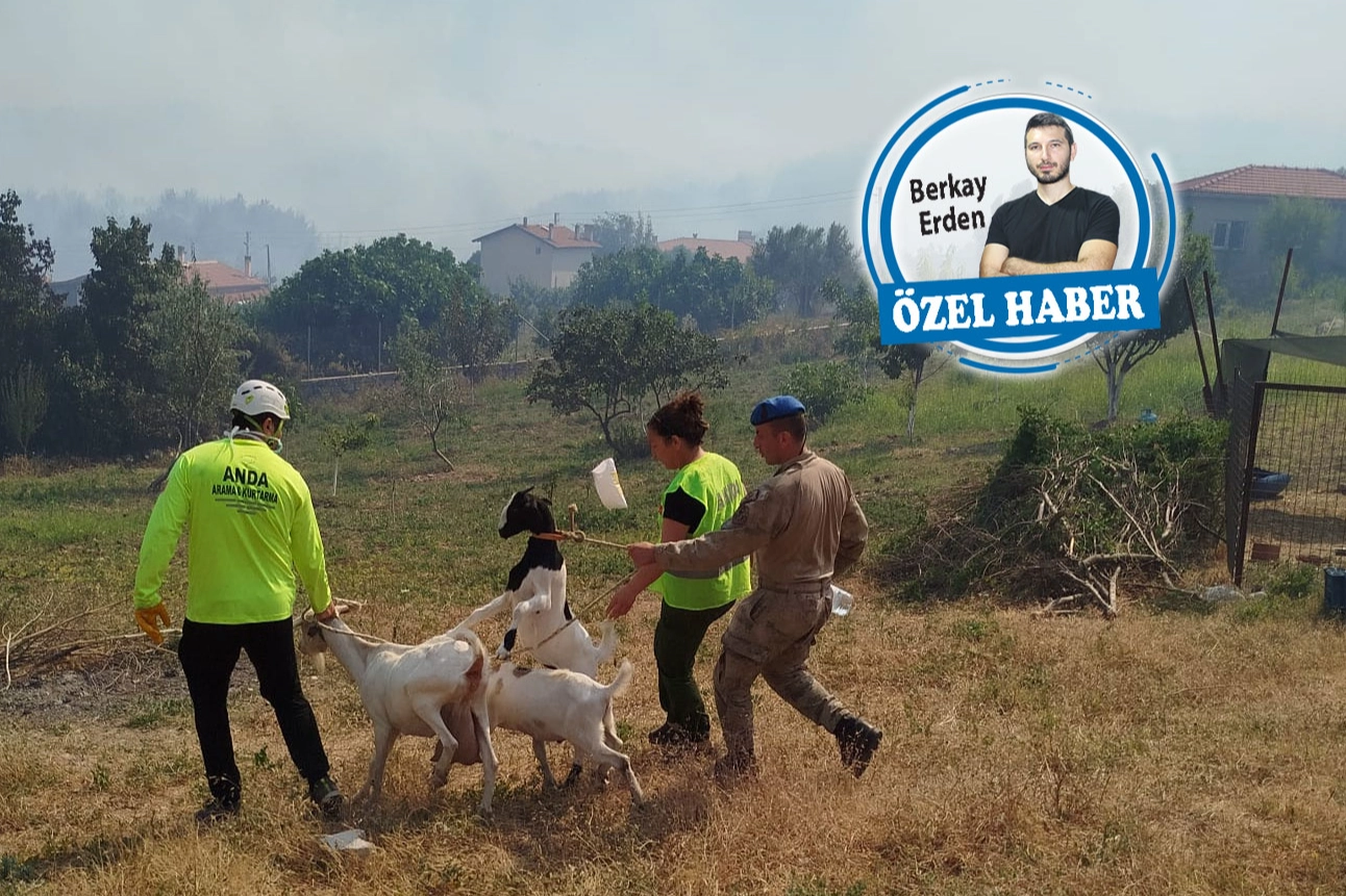 Biri evini yakıyor, diğeri ateşe sürüklüyor haberinin görseli