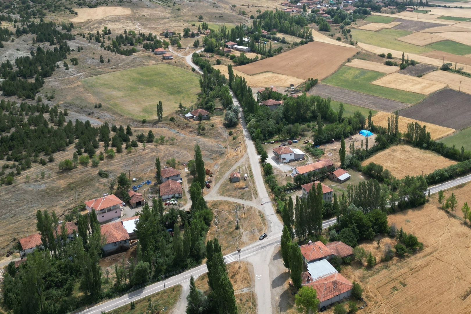 Köylü terk etti leylekler köyü terk etmedi, hane başı bir leylek yuvası bulunuyor