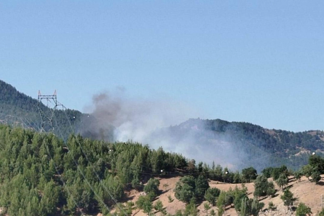 Adana’da orman yangınına müdahale eden helikopter düştü