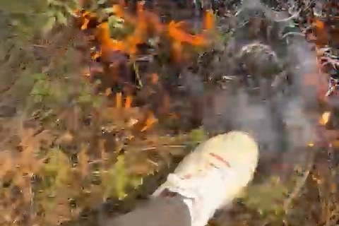 Tokat'ta yangına ayaklı müdahale haberinin görseli