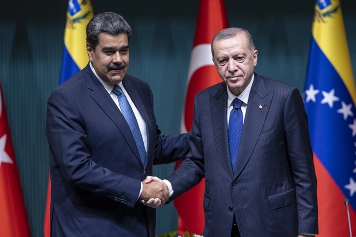  Cumhurbaşkanı Erdoğan Nicolas Maduro ile görüştü