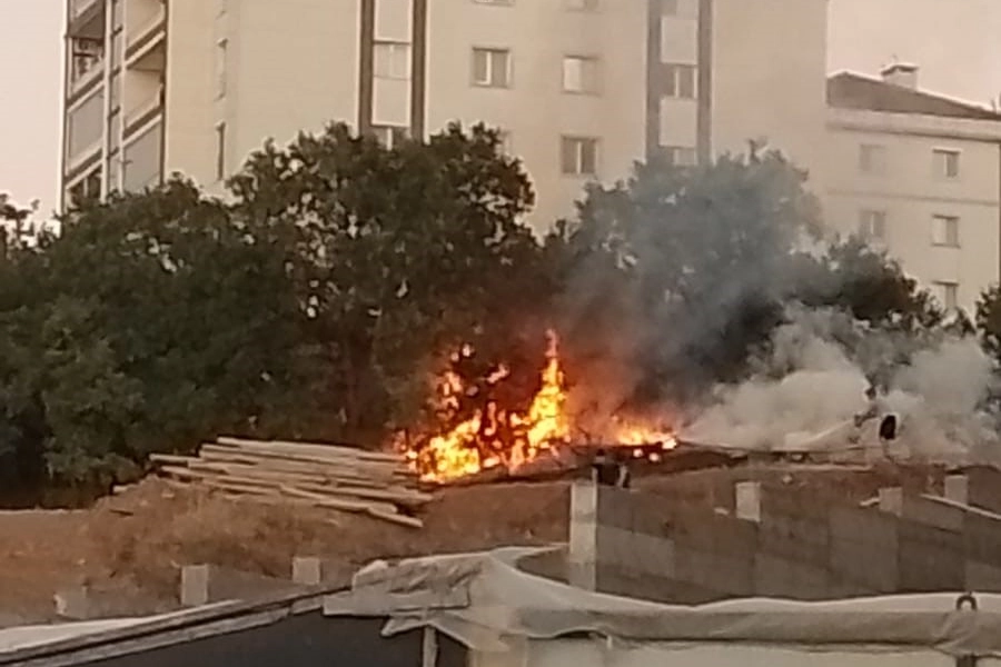 Bursa'da korkutan yangın! haberinin görseli
