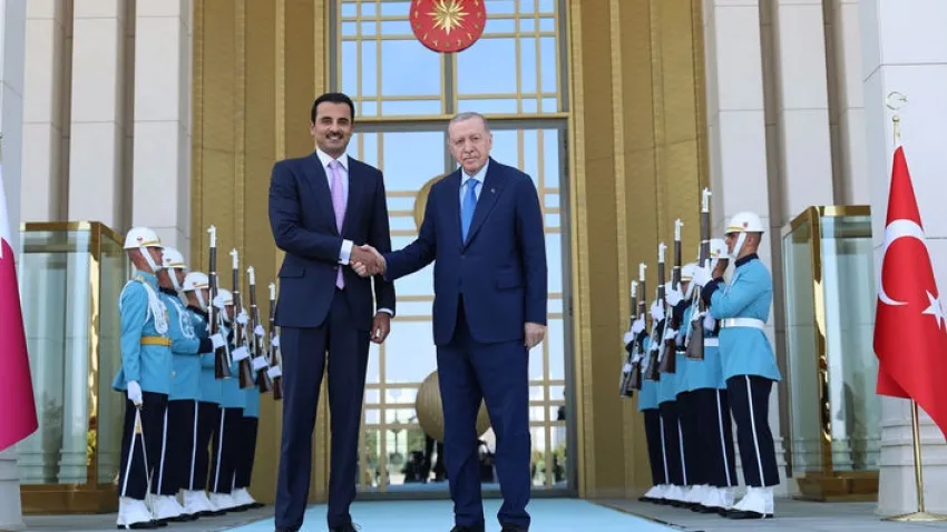 Cumhurbaşkanı Erdoğan, Katar Emiri Al Sani ile görüştü haberinin görseli