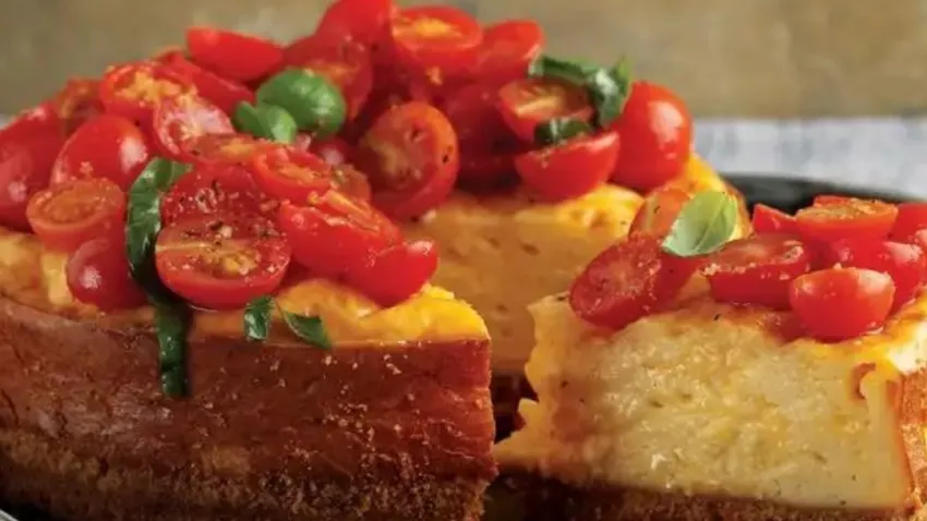 Gelinim Mutfakta Domates tuzlu cheesecake tarifi: Domates tuzlu cheesecake nasıl yapılır? haberinin görseli