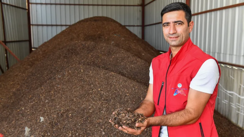 Mersin’de sıfır atık projesiyle kompost üretimi başladı haberinin görseli