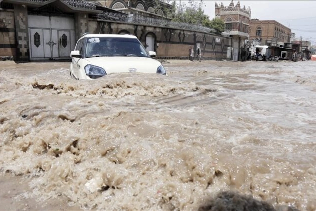 Yemen’de sel felaketi haberinin görseli
