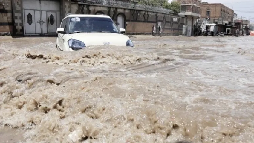 Yemen’de sel felaketi haberinin görseli