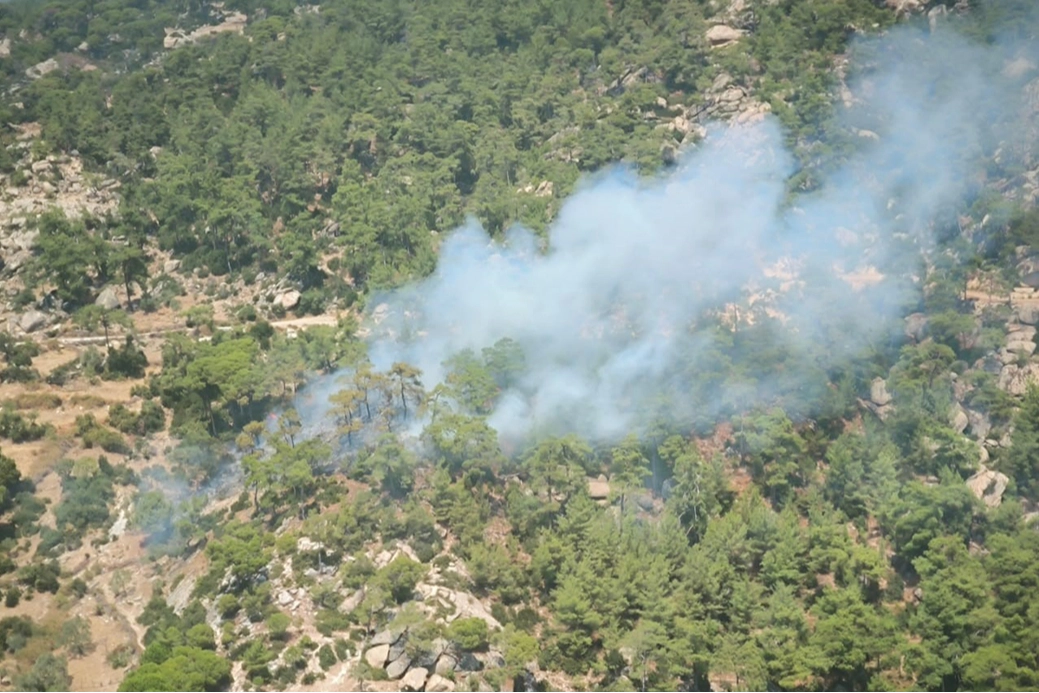 Muğla Yatağan’da orman yangını çıktı - Müdahale sürüyor