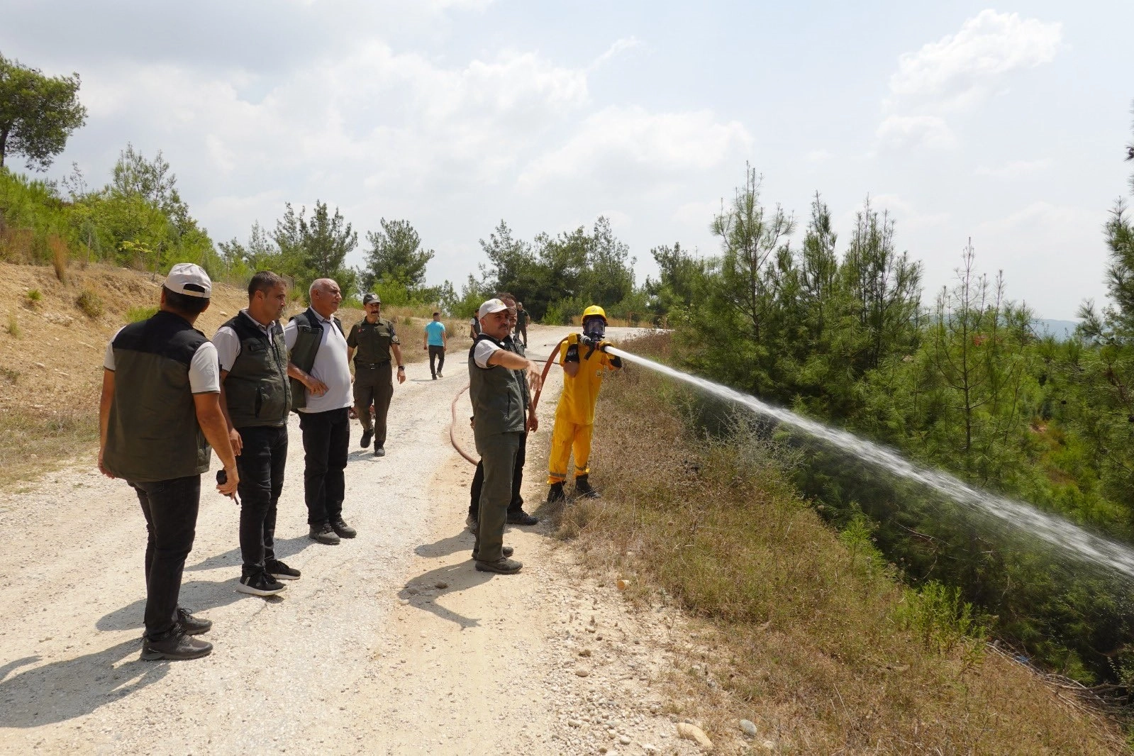 Adana'da orman yangını tatbikatı haberinin görseli