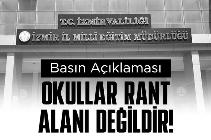 TİP İzmir'den okullar için eylem haberinin görseli