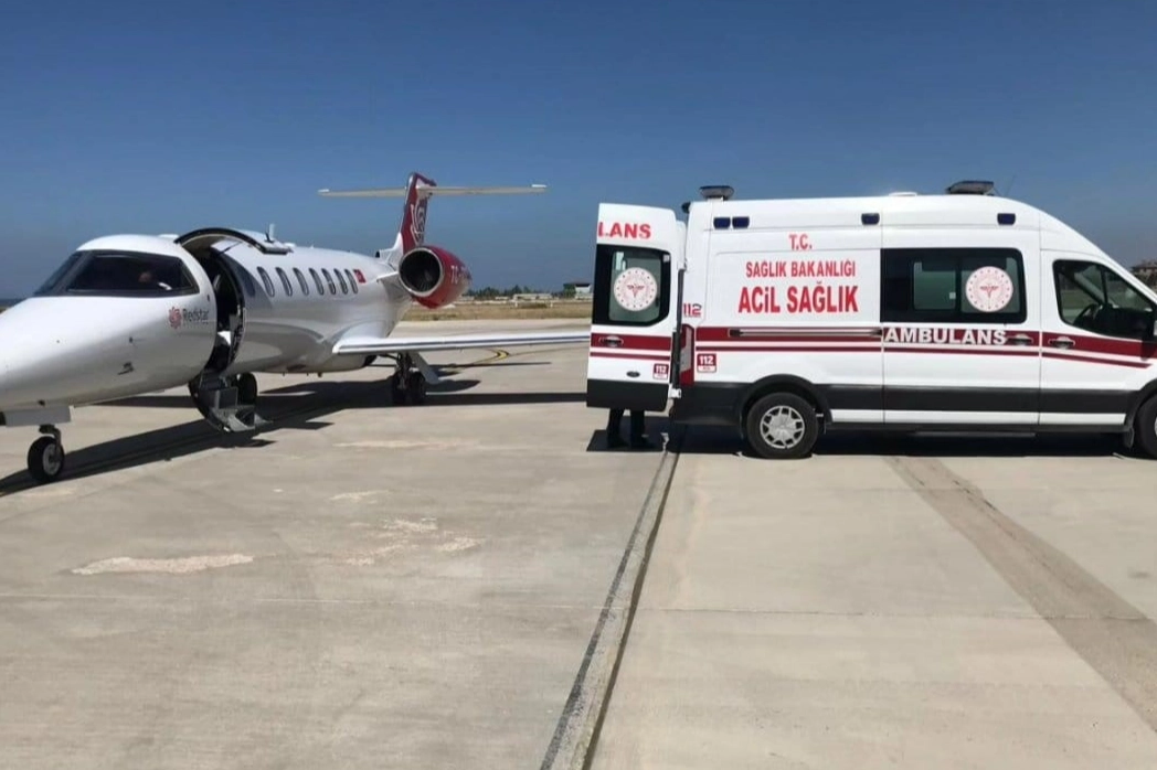 Kalp hastası 3 günlük bebek uçak ambulansla İstanbul'a sevk edildi