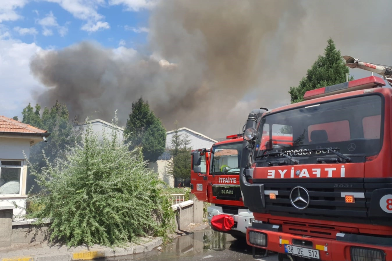 Kayseri'de büyük yangın!