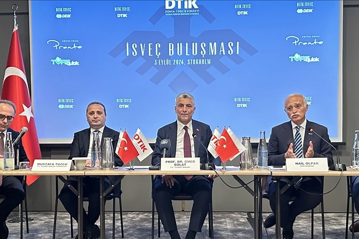 Ticaret Bakanı Bolat, İsveç’te iş dünyası temsilcileriyle buluştu