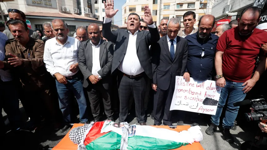 İsrail askerleri katletmişti: Ezgi Eygi için Batı Şeria’da cenaze töreni haberinin görseli