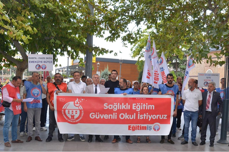 Eğitim-İş’ten Sağlıklı Eğitim ve Güvenli Okullar eylemi!